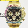 [무브선택] Rolex Daytona 116598TBR Rainbow YG BL Best Edition - 롤렉스 데이토나 레인보우 옐로우골드 베스트에디션 - RL1148