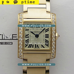 [RONDA QUARTZ] Cartier Tank Francaise Ladies Small 21.2mm RG V2 K11 1:1 Best Edition - 까르띠에 탱크 프랑세즈 스몰 로즈골드 베스트 에디션