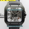 [9612MC MOVE] Santos de Cartier Skeleton PVD MLF Best Edition - 까르띠에 산토스 베스트 에디션