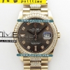 [2836 MOVE] Rolex DayDate 128239 36mm RG/Crystal BP President Bracelet Best Edition - 로렉스 데이데이트 로즈골드 주얼리 베스트에디션