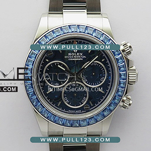 [4801 MOVE] Rolex Daytona Cosmograph Blue T Crystals Bezel SS PPMF Best Edition - 롤렉스 데이토나 베스트에디션