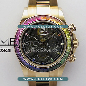 [4801 MOVE] Rolex Daytona Cosmograph Blue T Crystals Bezel RG PPMF Best Edition - 롤렉스 데이토나 베스트에디션