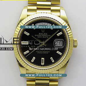 [3255 MOVE] Rolex DayDate 40mm 228238 YG 904L QF 1:1 Best Edition - 로렉스 데이데이트 베스트에디션